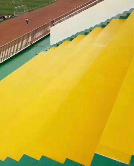 黄石球场台阶翻新修补改造